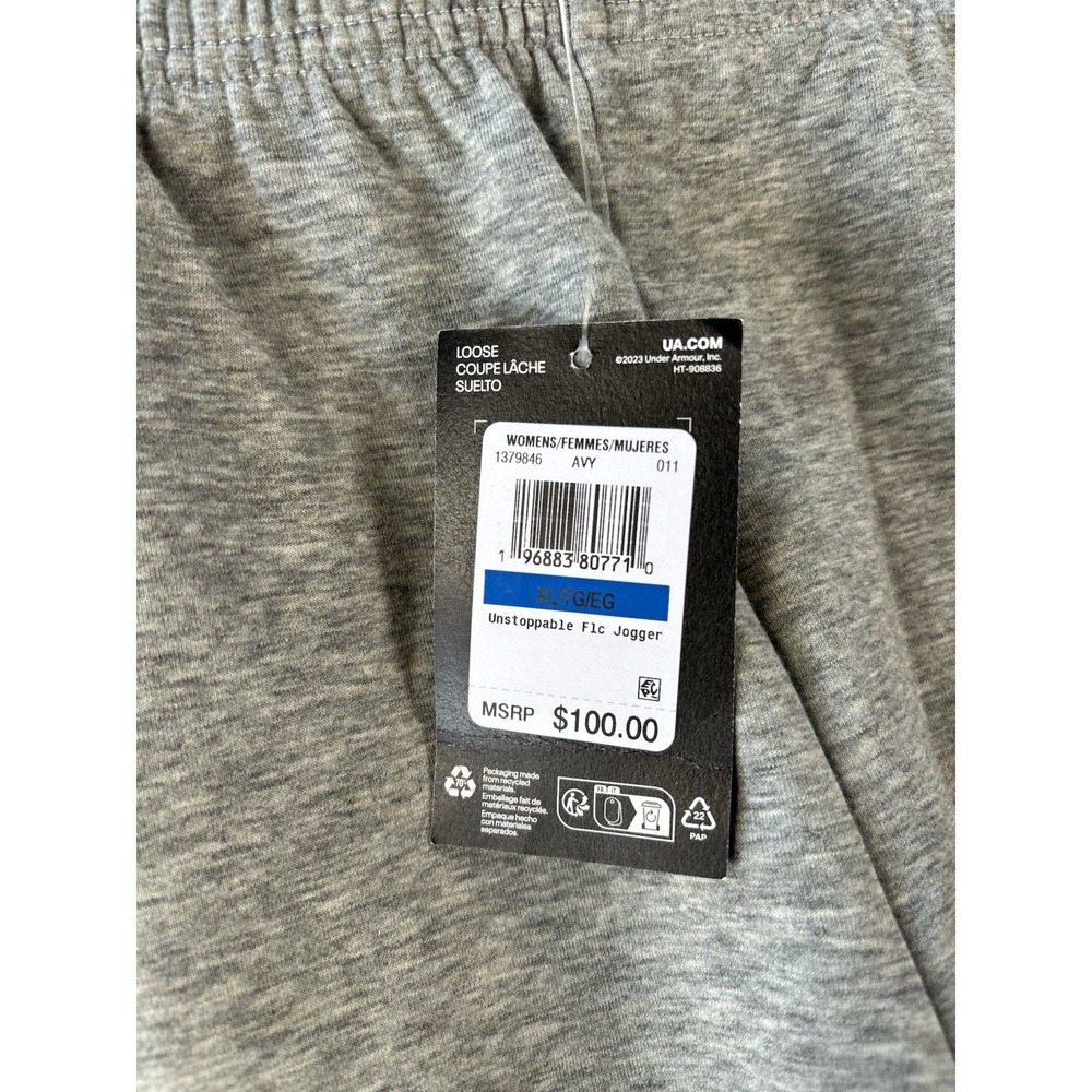 Under Armour Unstoppable Joggers Womens Gray XL MSRP $100 NWT - Picture 3 of 13